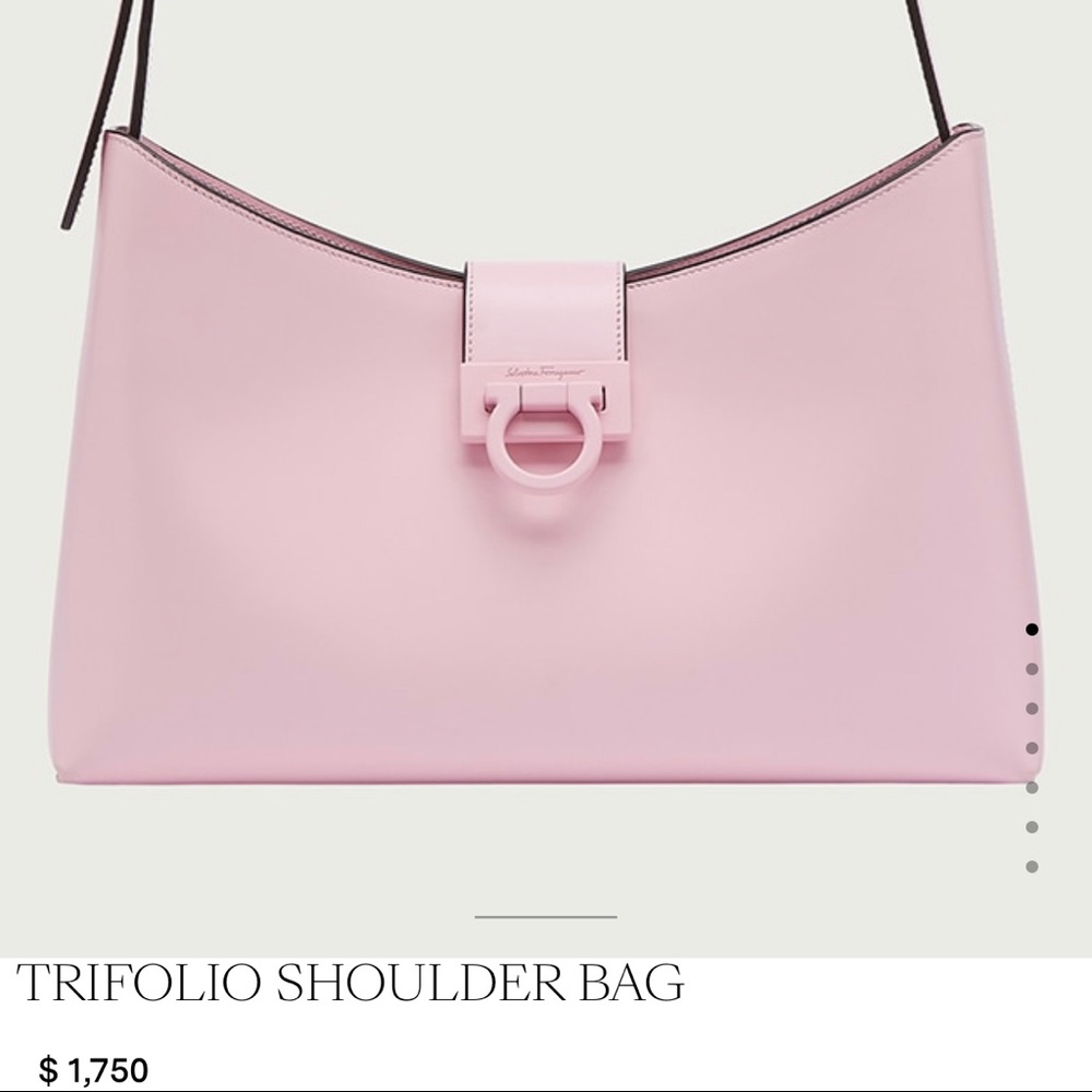 Brand new pink Ferragamo trifolio shoulder bag